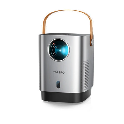 TOPTRO [Electric-Focus] 5G WiFi Bluetooth Projector, TOPTRO TR23 Mini Projector Support 1080P, 15000 Lumen, 4D/4P Keystone& Zoom, Latest Dust-Proof Portable Projector, Outdoor Projector for iOS/Android/PS5