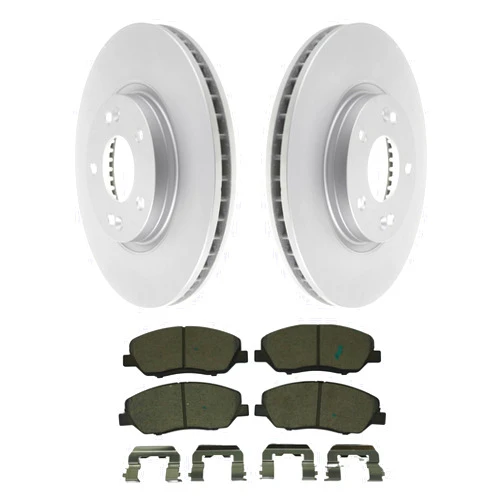 Tectonic Front Ceramic Disc Brake Pads and Rotors Kit | Brake Kit Compatible with 2007-2009 Hyundai Santa Fe