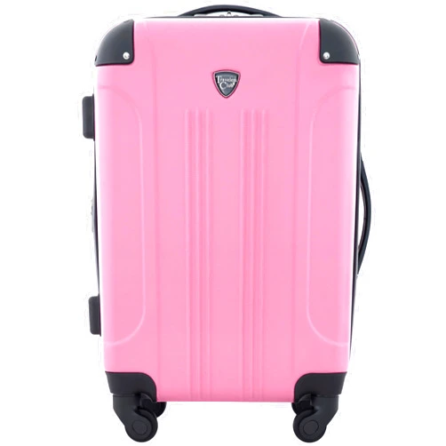 Travelers Club Chicago Hardside Expandable Spinner Luggages, Hot Pink, 20