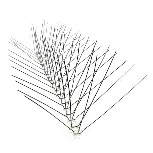 Bird-X Original Stainless Steel Bird Spikes, 6-inch Regular Wide Spikes Since 1964, Bird Spikes for Pigeons and Other Small Birds, Easy to Install, Contains 2 ft. Strips, Cover 24 Linear Feet Area