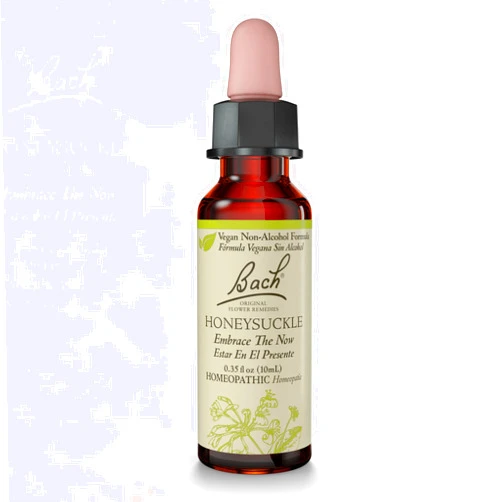 Bach Original Flower Remedies, Honeysuckle (Non-Alcohol Formula) - Embrace The Now - Natural Homeopathic Flower Essence for Emotional Balance - Vegan, Gluten Free, Sugar Free - 10mL Dropper