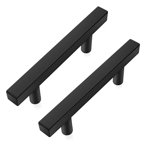 Onateel 30 Pack 5 Inch Matte Black Cabinet Pulls Stainless Steel Cabinet Handles, 3 Inch Hole Center Cabinet Drawer Pulls Kitchen Cabinet Hardware