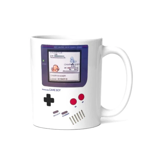 Generic Game Coffee Mug Gift For Gamer With Retro Gameboy Scenes Video Game Coffee Mug Gift For Boyfriend Nintendo Gamer Gifts Coffee Mug (15oz)