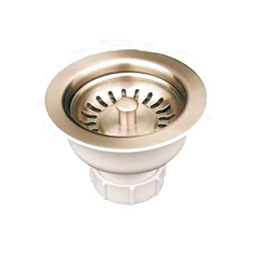 Whitehaus Collection Whitehaus RNW35L-PTR 3-1/2-Inch Basket Strainer for Deep Fireclay Applications, Pewter