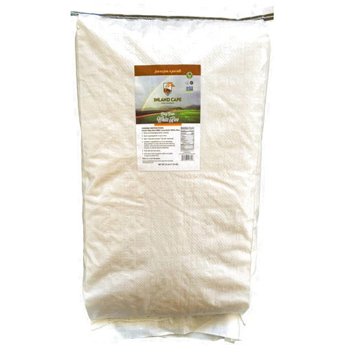 Inland Cape Rice, Long-grain White Rice - Non-GMO, USA Grown, 25 lb Bag