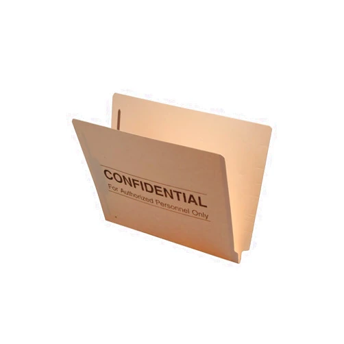 Ecom Folders 14 pt Manila Folders, Full Cut 2-Ply End Tab, Letter Size, Fastener Pos #1 & #3, 