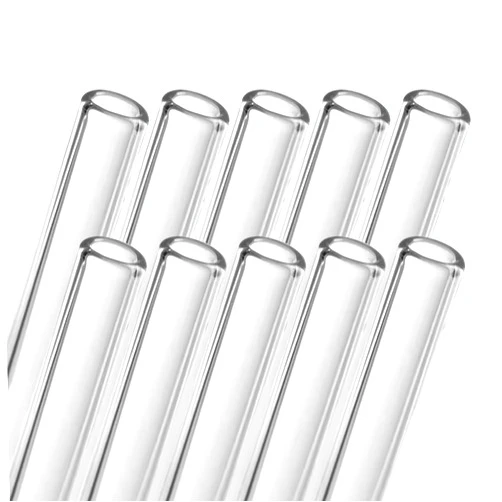 AOMI Glass Blowing Tubes, 10pcs 4inch Long Clear Transparent OD 12mm ID 9mm 1.5mm Wall Thickness Borocilicate Glass Tubes for Cut Art DIY