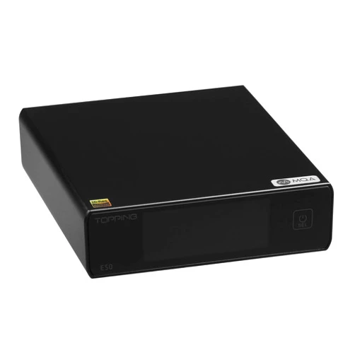 Fanmusic Topping E50 MQA Full DAC ES9068AS XU216 32Bit/768kHz DSD512 PCM768kHz Decoder RCA TRS Ultra Low Noise Preamp (Black)