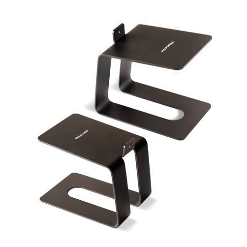 HOPWELL Desktop Speaker Stands, Pair, Professional Studio Monitor Stand for Bookshelf Speakers,Premium Desk Surround Sound Speaker Riser