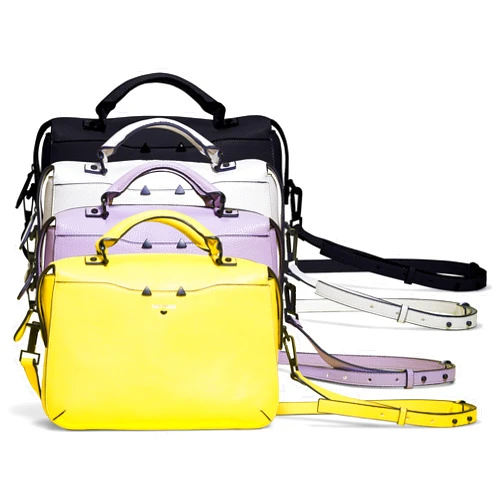 Niko Ineko Women's Uptown Satchel Kitty Face Eyes Snout Hardware