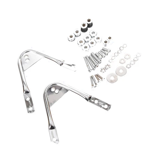 ECOTRIC Detachable Docking Hardware Kit Compatible with 1997-2008 Harley Touring FL Road King, Road Glide, Street Glide & Electra Glide Two Up Luggage Rack Docking Hardware