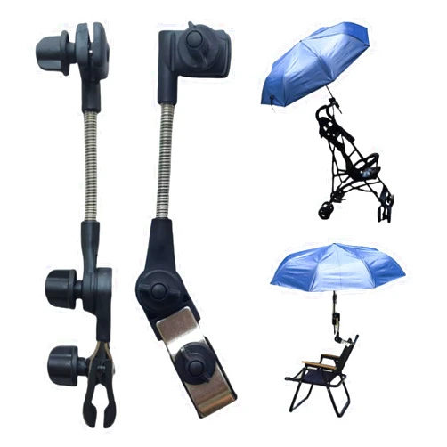 Inf-way Umbrella Holder for Stroller, Secure Grip for Strollers/Camping Chairs - Scratch-Free Mount for Round/Square Tubes