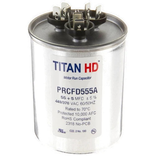 Diversitech Packard Titan Hd 55+5Mfd, 440/370V, Round Prcfd555A