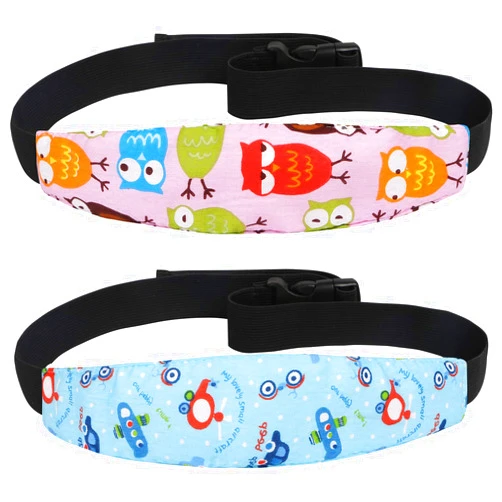 URAQT 2PCS Baby Kids Safety Head Support Hugger, Toddler Car Seat Head Strap Nap Aid Holder Belt, Neck Protection Belt