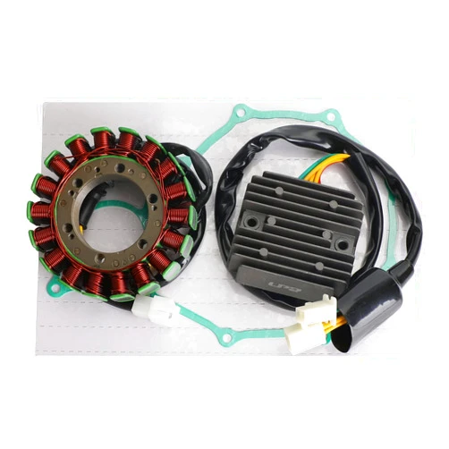 Bruce & Shark Magneto Stator+Voltage Rectifier+Gasket For Honda VT750DC Shadow Spirit 01-07