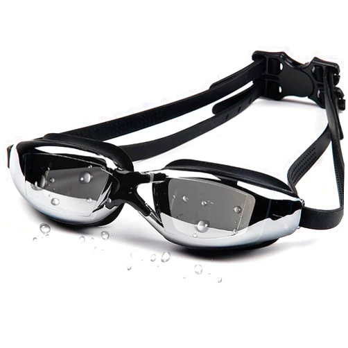 TOCKE Swim Goggle, Professional Anti Fog UV Protection No Leaking Lens, Comfortable Wearing Waterproof Swimming Goggle with 2 Ear Plugs and 1 Nose Clip, Suitable for Adults, Men, Women