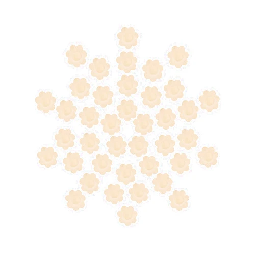 SATINIOR 50 Pairs Nipple Covers Pasties Disposable Nipple Covers Self Adhesive No Show Breast Pasties Covers for Women