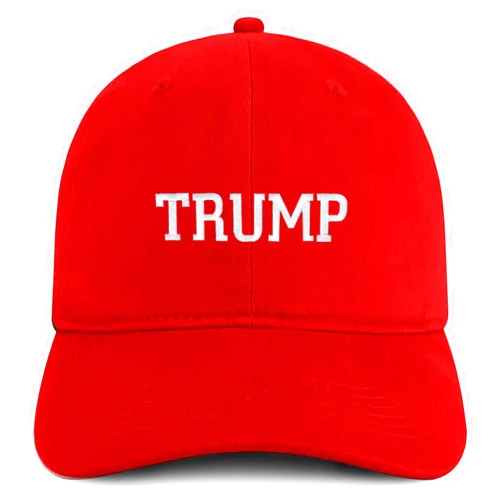 Trendy Apparel Shop Trump Varsity Font Embroidered Soft Cotton Baseball Cap