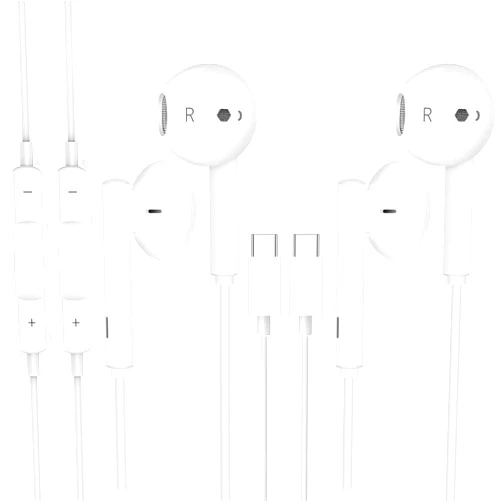 Sanluba 2 Pack Earbuds Headphones Earphones Wired [MFI Certified] USB C Microphone Call Volume Control Noise Isolating Compatible with iPhone 15 Pro Max/15 Pro/15 Plus/15/Samsung S23 Ultra S22+ S21