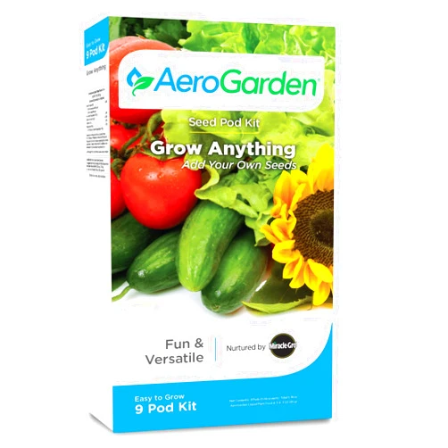 AeroGarden Grow Anything Seed Pod Kit for AeroGarden Hydroponic Indoor Garden, 9-Pod