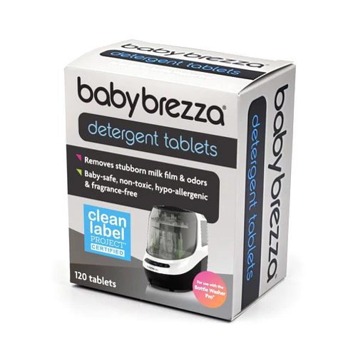 Baby Brezza Official Detergent Soap Tablets for Baby Brezza Bottle Washer Pro, 120 Tablets