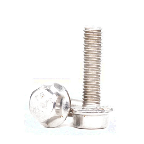 BinifiMux 10pcs M8-1.25 x 20mm Flanged Hex Head Bolts Flange Hexagon Screws, Stainless Steel 18-8 (304), Plain Finish