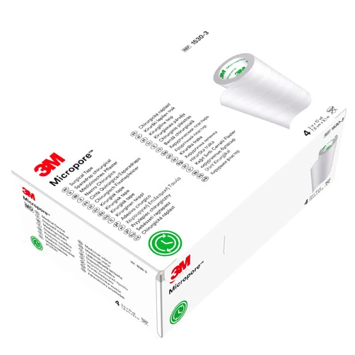 Micropore 3M™ Micropore™ Surgical Tape 1530-3, 3 inch x 10 yard (7,5cm x 9,1m), 4 rolls/box