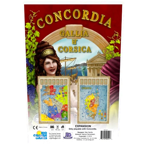 Rio Grande Games Concordia: Gallia & Corsica Board Game