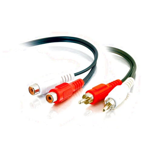 C2G 40468 Value Series RCA Stereo Audio Extension Cable, 6 Feet (1.82 Meters), Black