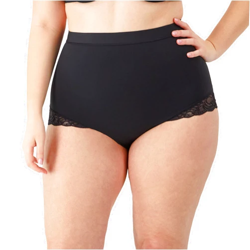Maidenform Women's Shapewear Underwear, Tummy Control Shapewear Panties, Eco Lace Firm Control Shaping Brief, Mid Rise