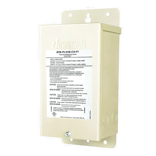 DEWENWILS 100W Pool Light Transformer, 120V AC to 12V/13V/14V AC, Multi-tap Low Voltage Transformer for Swimming Pool Lighting, Spa, Landscape & Fountain Lights, Outdoor Lighting Products, UL Listed…