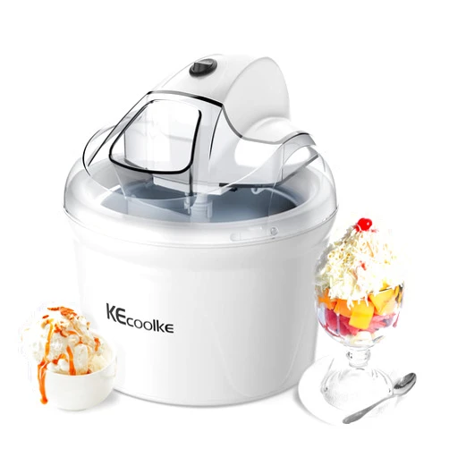 KECOOLKE Ice Cream Maker, Teacher Appreciation Gifts Electric Ice Cream Machine Soft Serve Homemade 1.5 Quart Frozen Yogurt, Sorbet,gelato