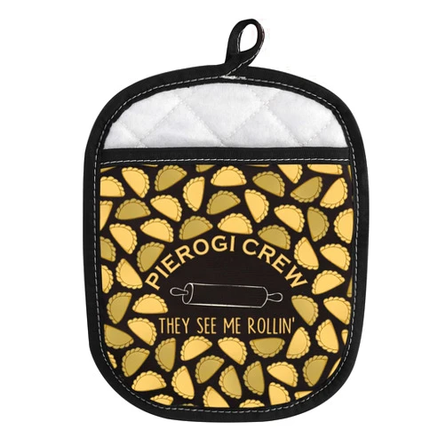 WCGXKO Pierogi Crew Oven Mitt Polish Dumpling Gift Pierogi Maker Gift Polish Gift for Dumpling Lovers (They See ME)