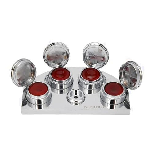 Yosoo Watch Oiler Kit, 4 Dish Watch Oiler Dish Stainless Steel Watch Oil Dip Tool Watchmaker Oil Cups Cup Tools Dish Set Repair Tray Stand Holder Watch Oiler Dish Watch Repairing Tool