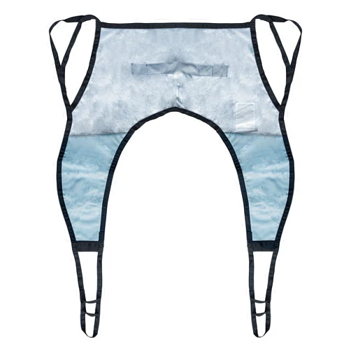 Patient Aid Mesh U-Sling Without Head Support, Universal Patient Lift Sling, Ideal for Bathing and Showering, Size Small, 400lb Capacity