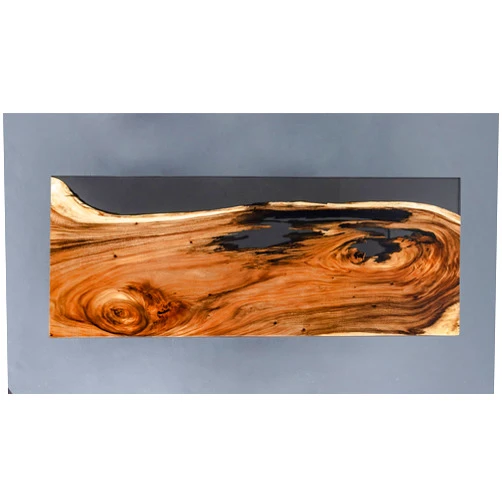 Slabstudiohongkong Walnut Wood Epoxy Resin Table, Epoxy Resin Acacia Dining Table