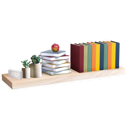 Habudda Floating Shelves, Wall Shelf, Unfinished Solid Natural Wood for DIY, Extra Long 35.5in, 1-Pack
