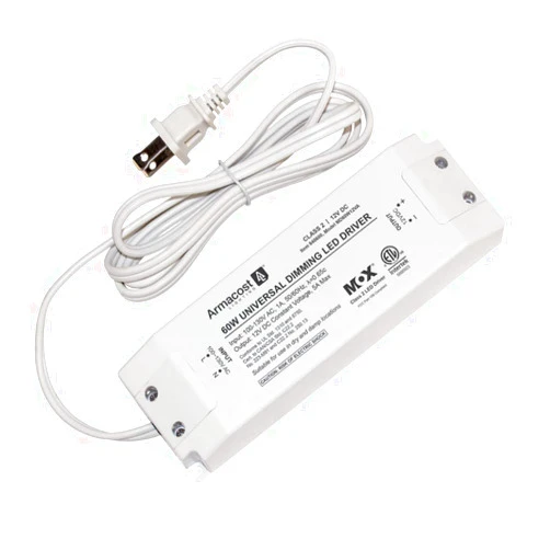 Armacost Lighting 840600 60 watt Dimmable Driver for LED Lighting, with Removable AC Cord, White