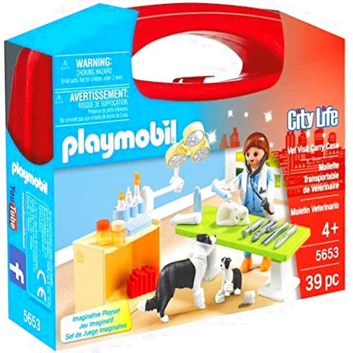 Playmobil Vet Visit Carry Case Playset