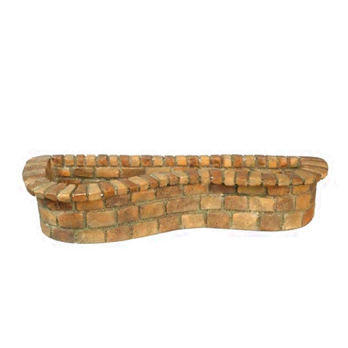 Melody Jane Dolls Houses Melody Jane Dollhouse Shaped Raised Brick Garden Pond Miniature 1:12 Scale Accessory