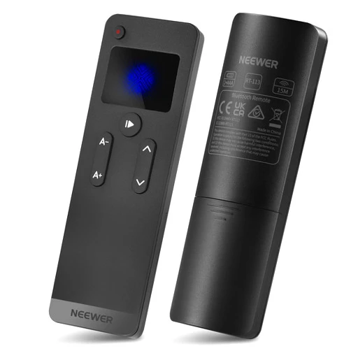 NEEWER RT113 Remote Control for NEEWER Teleprompter App ONLY, Upgraded with Direct Bluetooth Connection and Silent Button, Compatible with iOS Android Smartphone & Tablet for X17 II/X16/X12/X14 etc