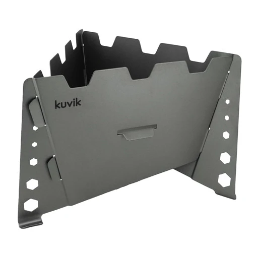 Kuvik Titanium Solid Fuel Stove - Ultralight and Compact Stove for Backpacking, Camping, and Survival