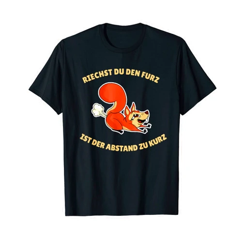 Witzige Furz Sprüche & Abstand Halten Sprüche If you smell the fart is the distance too short squirrels T-Shirt