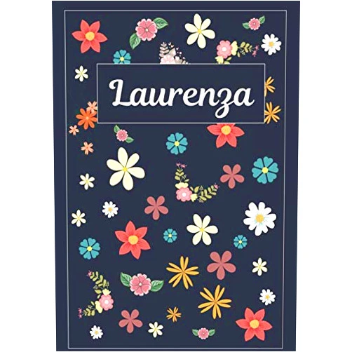 MyNameBooks Laurenza: Taccuino | Diario | Sketchbook | 120 pagine | A4 | Bianco | Idee regalo (Italian Edition)