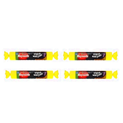 Generic Maynards Original Wine Gums | 39g | Mixed Flavors | 6 Pack | Rolled Up |