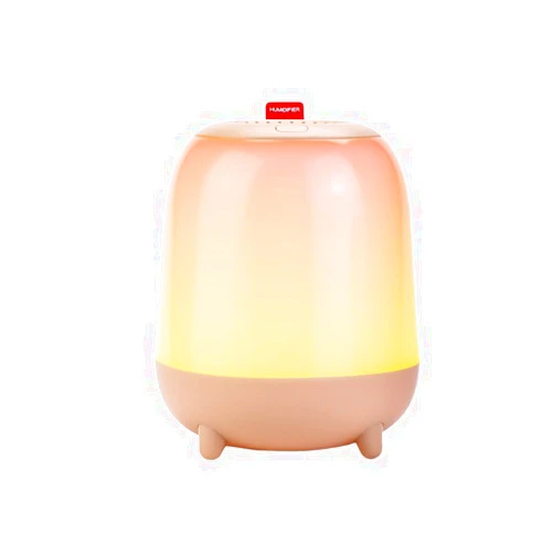 Sibosz Humidifiers for Bedroom with Nightlight, Ultrasonic Cool Mist Humidifier Top Fill, Quiet Baby Air Humidifier with Night Light 5 Colors, Single/Double hole spray, Auto Shut-Off, 1.5L(Orange)