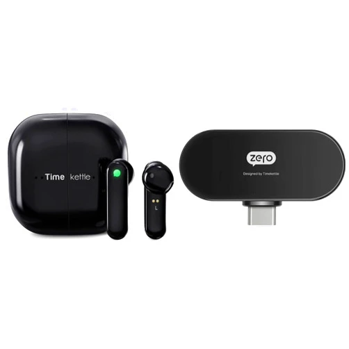 Timekettle M2 Language Translator Earbuds, Supports 40 Languages & 93 Accent Online, Instant Voice Language Translator Bundle with Timekettle Zero Language Translator Device for Android System Only