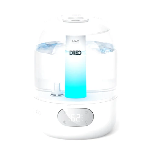 DREO Humidifiers for Bedroom, 3L Top Fill 30H & 26dB Quiet Runtime for Large Room, Cool Mist Ultrasonic Humidifier with Humidity Sensor, Night Light for Home, Baby, Nursery, Plants, New Edition