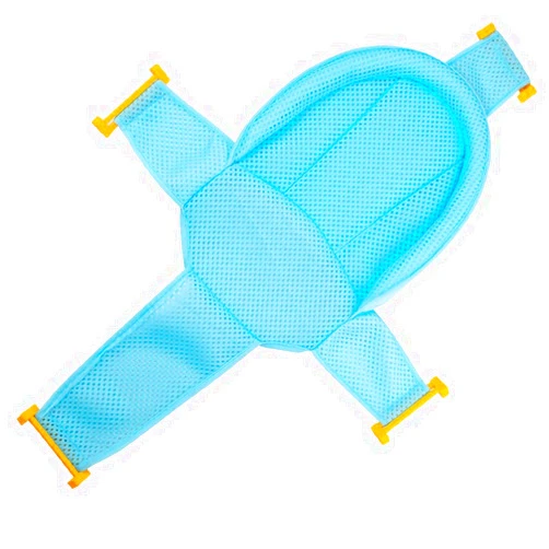 YiYou Baby Bath Seat, Infant Bathing Support Mat, Baby Tub Seat with Four Safety Support Corners, Comfortable Baby Shower Bathtub Sit Up Mesh for Newborn - Blue (No Bathtub)