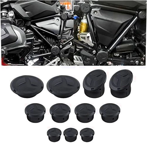 NICECNC 11PCS Motorcycle Frame Hole Caps Cover Plug Compatible with BMW R1250 GS/Adventure, R1200 GS LC 2013-, R1200 GS LC Adv 2014 2015 2016 2017 2018 2019 2020 2021 2022